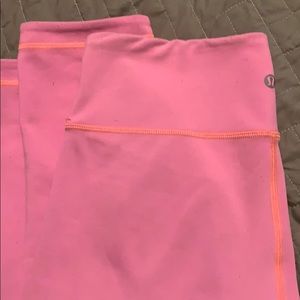 Reversible leggings crop! Maroon and pink